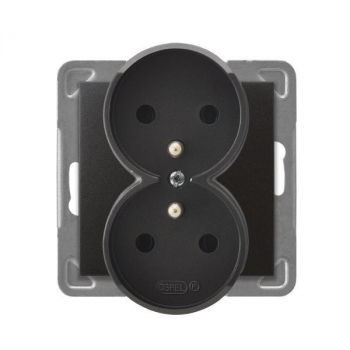 OSPEL IMPRESJA ANTRACYT GP-2YRZ/m/50 gniazdo podw-10091