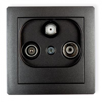 KARLIK DECO GRAFIT 11DGST gniazdo RTV-SAT -11694