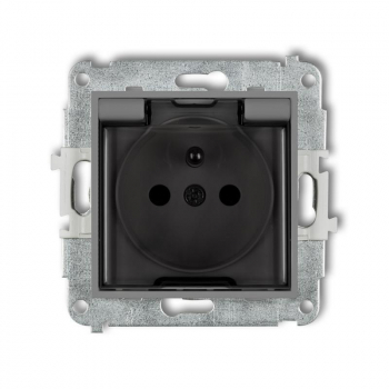 KARLIK MINI SZARY 27MGPB-1zdp gniazdo x1 z/u bryzg-15887