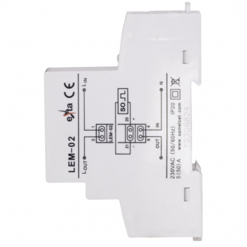 ZAMEL EXTA LEM-02 licznik prądu energii 1F 50A-16725