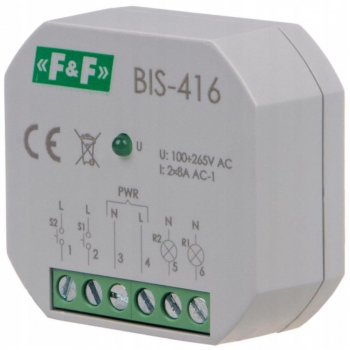 FF BIS-416 przekaźnik bistabilny podtynkowy 230V-17125