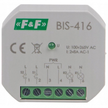 FF BIS-416 przekaźnik bistabilny podtynkowy 230V-17127