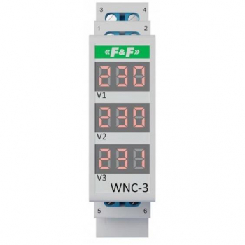 FF WNC-3 modułowy wskaźnik napięcia 3 fazowy LCD-17431