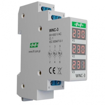 FF WNC-3 modułowy wskaźnik napięcia 3 fazowy LCD-17432
