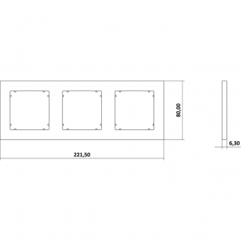 KARLIK MINI CZARNY 12MR-3 ramka x3-18079