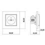 KARLIK MINI SREBRNY 7MGP-1zp gniazdox1 z/u-18102