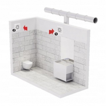DOSPEL STYL 120WP-P wentylator ścienny -18355