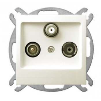 OSPEL IMPRESJA ECRU GPA-YSP/m/27 gniazdo RTV-SAT -20758