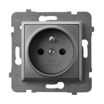 OSPEL ARIA SZARY GP-1UZ/m/70 gniazdo x1 z/u-20781
