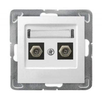 OSPEL IMPRESJA BIAŁY GPA-2YF/m/00 gniazdo x2 anten-20794