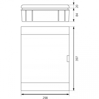 OPATÓWEK SRp-24 rozdzielnica p/t 2x12 N+PE-20941