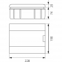OPATÓWEK SRp-8 rozdzielnica p/t 1x8 N+PE-21041