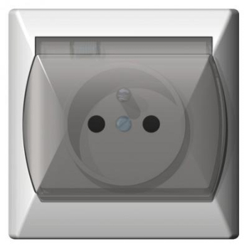 OSPEL AKCENT BIAŁY GPH-1AZ/00/w gniazdo hermetyczn-21192