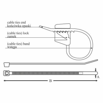 OPATÓWEK OZN 45-190 opaska zaciskowa 100szt-21272