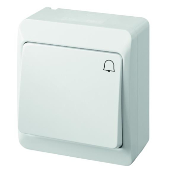 NASIELSK HERMES IP44 BIAŁY ŁNT-1D łącznik dzwonek-22284