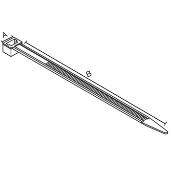 OPATÓWEK OZC 25-100 UV CZARNY opaska 100szt-22530