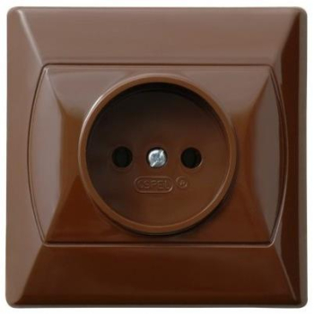 OSPEL AKCENT BRĄZ GP-1A/24 gniazdo x1-22698