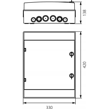 OPATÓWEK RH-24/UV rozdzielnica n/t 2x12 hermetyczn-23334