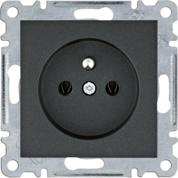 HAGER LUMINA CZARNY WL1023 gniazdo x1 2p+z-23514