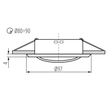 KANLUX ARGUS CT-2115-C oprawa punktowa CHROM -23542