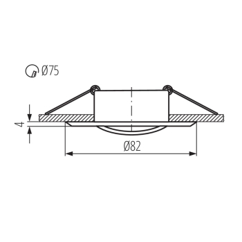 KANLUX VIDI CTC-5515-C/M oprawa punktowa CHROM MAT-23618