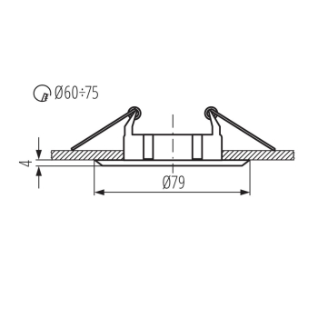 KANLUX VIDI CTC-5514-C/M oprawa punktowa CHROM MAT-23624