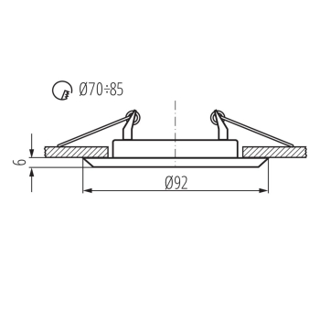 KANLUX HORN CTC-3115-GM/N oprawa punktowa GRAFIT-23637