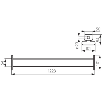 KANLUX ALDO 236 belka świetlówkowa T8 G13 2x36W-23648