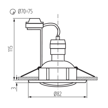 KANLUX TESON AL-DTO50 oprawa punktowa ALUMINIUM-23696