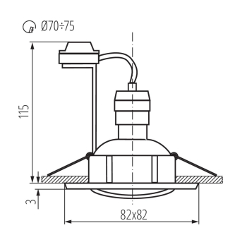 KANLUX TESON AL-DTL50 oprawa punktowa ALUMINIUM-23698