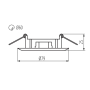 KANLUX RODOS CT-DS09-C oprawa punktowa CHROM-23658