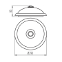 KANLUX FOGLER LED 14W-NW plafon PIR 800lm 4000K-23770