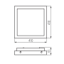 KANLUX TYBIA DL-224L plafon 2G11 2x24W SZARY-23797