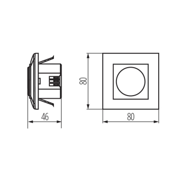 KANLUX MERGE MW-L czujnik ruchu mikrofalowy p/t-23991