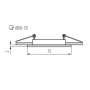 KANLUX NAVI CTX-DS10-B oprawa punktowa CZARNY MAT-24146