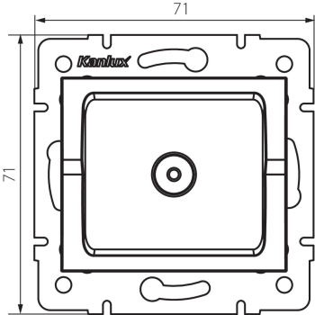 KANLUX MOWION SREBRNY LOGI 02-1301-043 gniazdo ant-24228