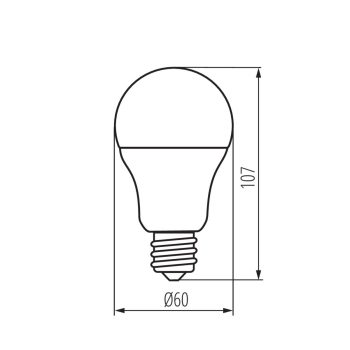 KANLUX MILEDO A60 N 8,5W E27-WW żarówka LED 810lm-24511