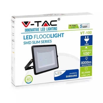 V-TAC VT-100 naświetlacz LED 100W 8000lm 4000K-24790