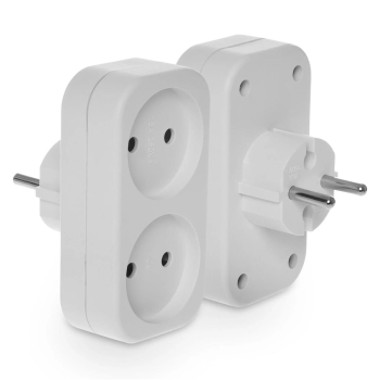 PLASTROL R-260 rozgałęźnik 2x2p b/z IP20 BIAŁY-25480