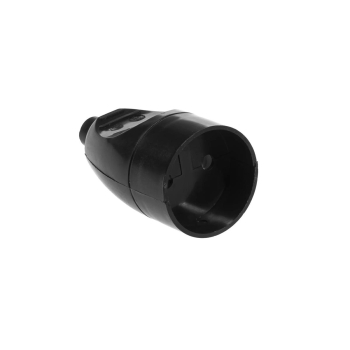 PLASTROL GN-161 gniazdo 1x2p b/u CZARNY-25633