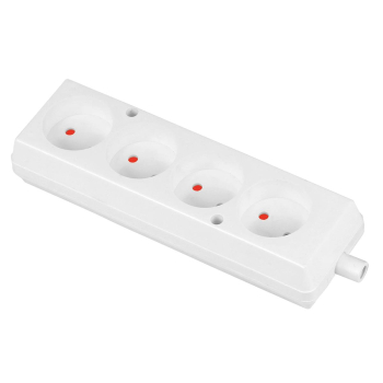 PLASTROL GN-460 gniazdo 4x2p b/u BIAŁY-25654