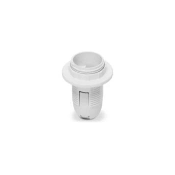 PLASTROL OE-14K oprawka z kołnierzem E14 BIAŁY-25684