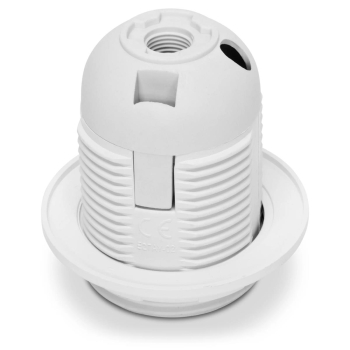 PLASTROL OE-27K oprawka z kołnierzem E27 BIAŁY-25685
