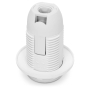 PLASTROL OE-14K oprawka z kołnierzem E14 BIAŁY-25687