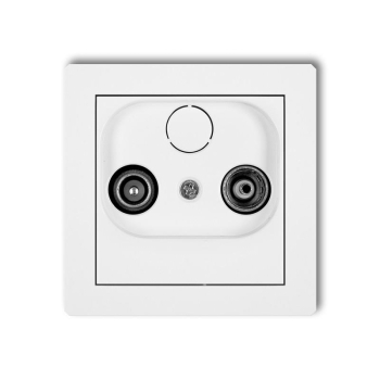 KARLIK DECO BIAŁY DG2K gniazdo abonenckie RTV końc-26562