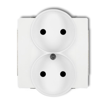 KARLIK DECO BIAŁY DGPR-2p gniazdo x2 b/u-26603