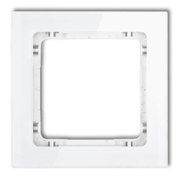 KARLIK DECO BIAŁY 0-0-DRS-1 ramka x1 szkło-26631