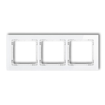 KARLIK DECO BIAŁY 0-0-DRS-3 ramka x3 szkło-26632