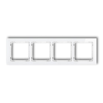 KARLIK DECO BIAŁY 0-0-DRS-4 ramka x4 szkło-26633