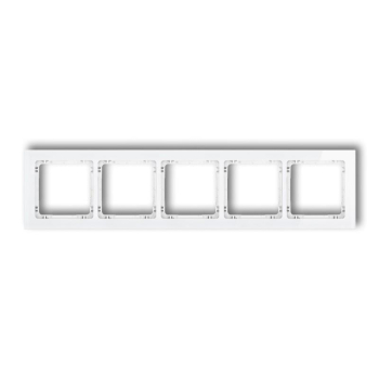 KARLIK DECO BIAŁY 0-0-DRS-5 ramka x5 szkło-26634